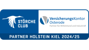 Das VersicherungsKontor Osterode ist Partner der Störche bei Holstein-Kiel.